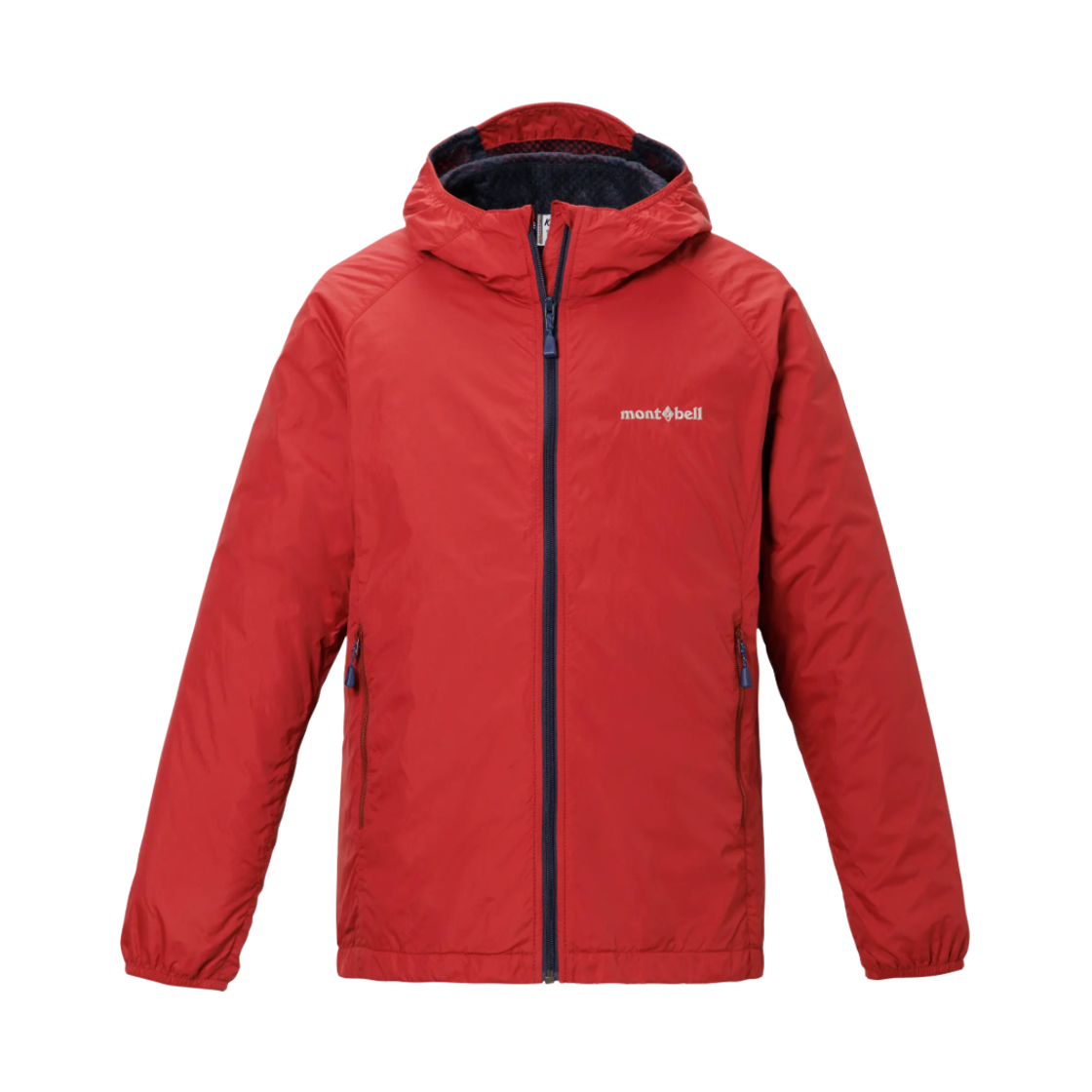 1106803 (Kids) Montbell Light Shell Hooded Jacket Red