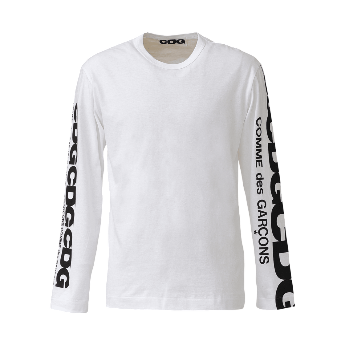 CDG 클래식 롱슬리브 티셔츠 CDG 꼼데가르송 화이트(CDG Classic Long Sleeved T-Shirt CDG Comme Des Garcons White)