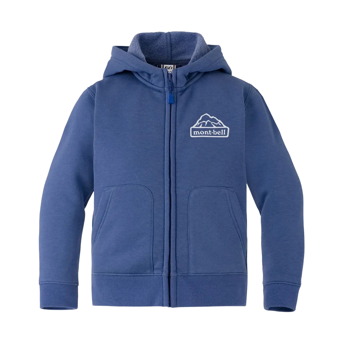 2104859 (Kids) Montbell Cotton Full-Zip Hooded Sweatshirt Blue