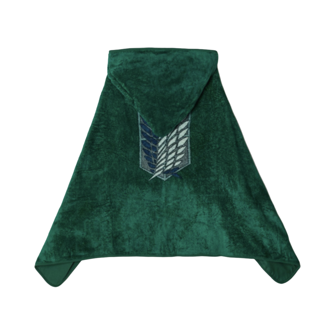 SPAWG23U01 Spao x Attack on Titan Hooded Blanket Green
