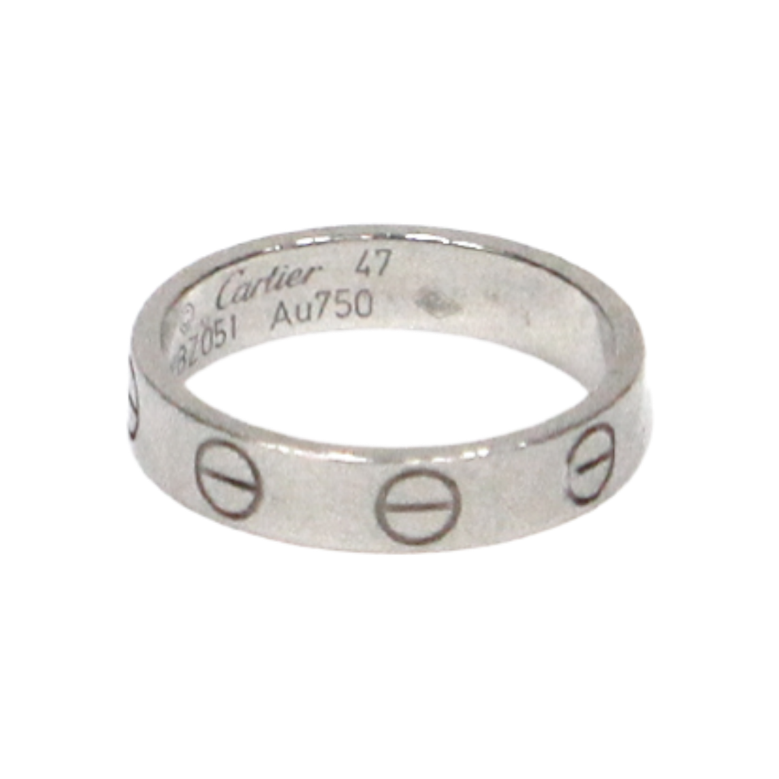 ITT46AP2EBVN Cartier Love Ring Size 7 in 18K White Gold C-B49328
