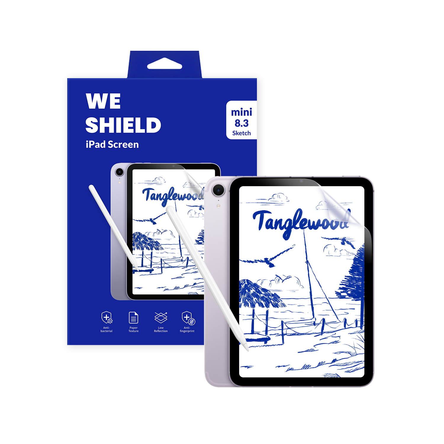 탱글우드 아이패드 미니 8.3인치(6/7세대) 종이질감 액정보호필름(Tanglewood iPad Mini 8.3-inch (6th/7th Gen) Paper-Texture Screen Protector)