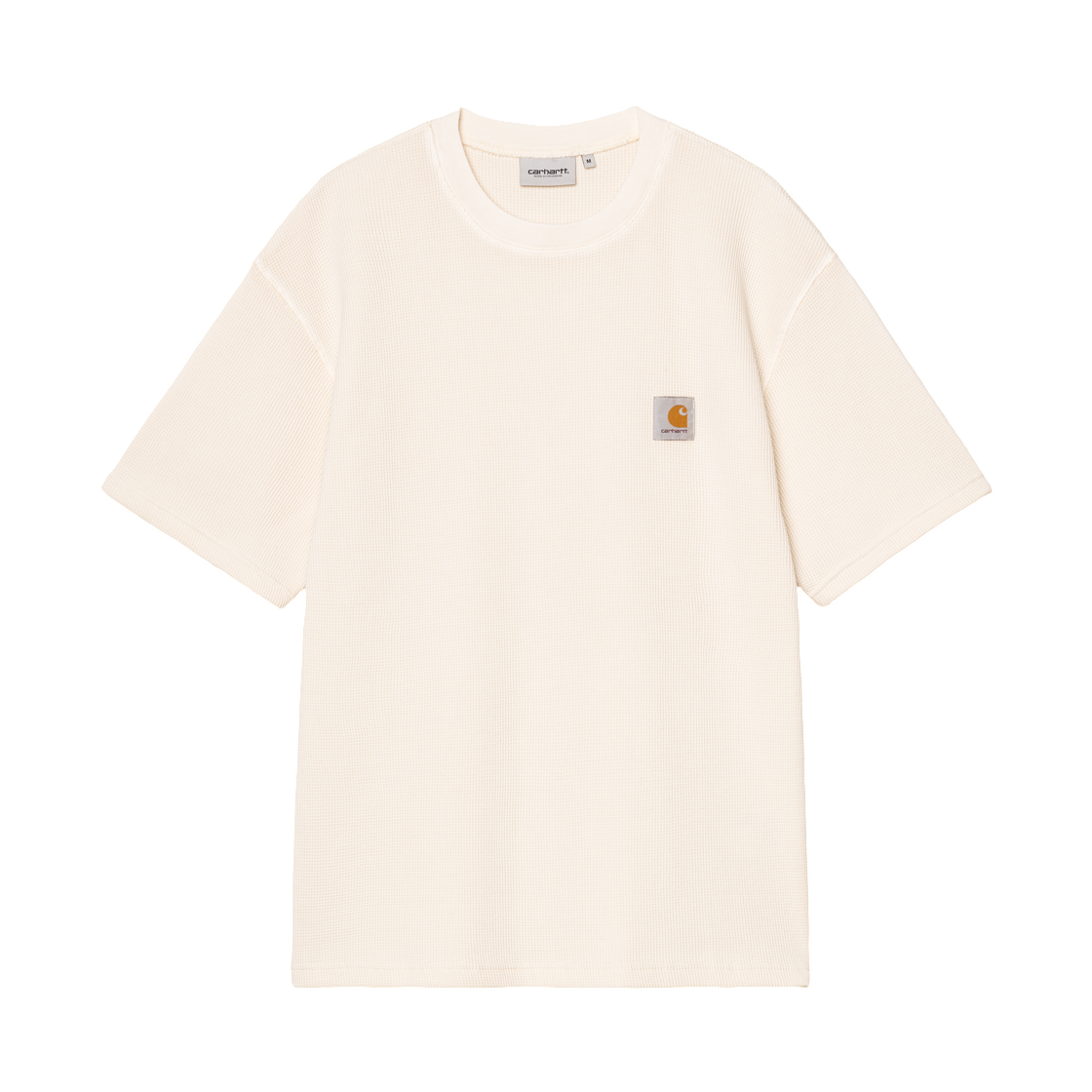 I036185-05-GD Carhartt WIP S/S Nelson Waffle T-Shirt Natural Garment Dyed
