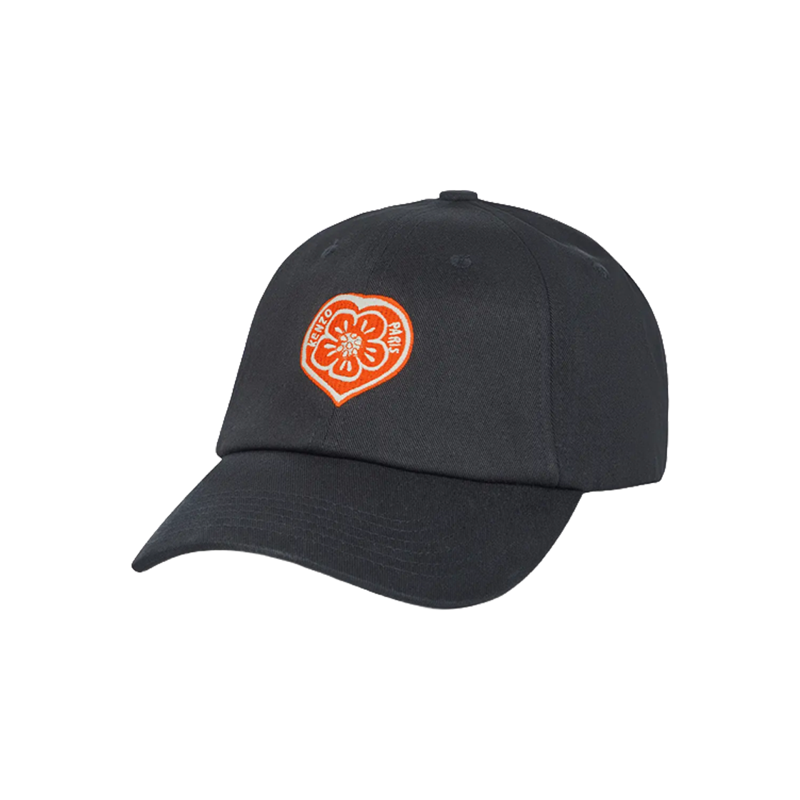 겐조 보케 하트 엠브로이더드 캡 블랙 - 26SS(Kenzo Boke Heart Embroidered Cap Black - 26SS)
