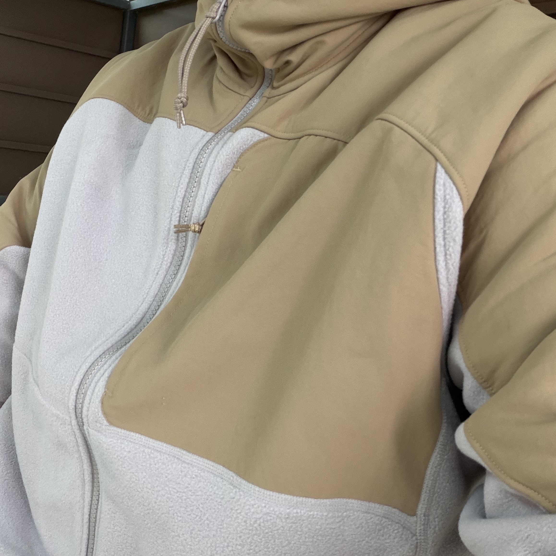 Nike ACG Wolf Tree Plus Full-Zip Hooded Mid Layer Parachute Beige College Grey - Asia 착용 스타일