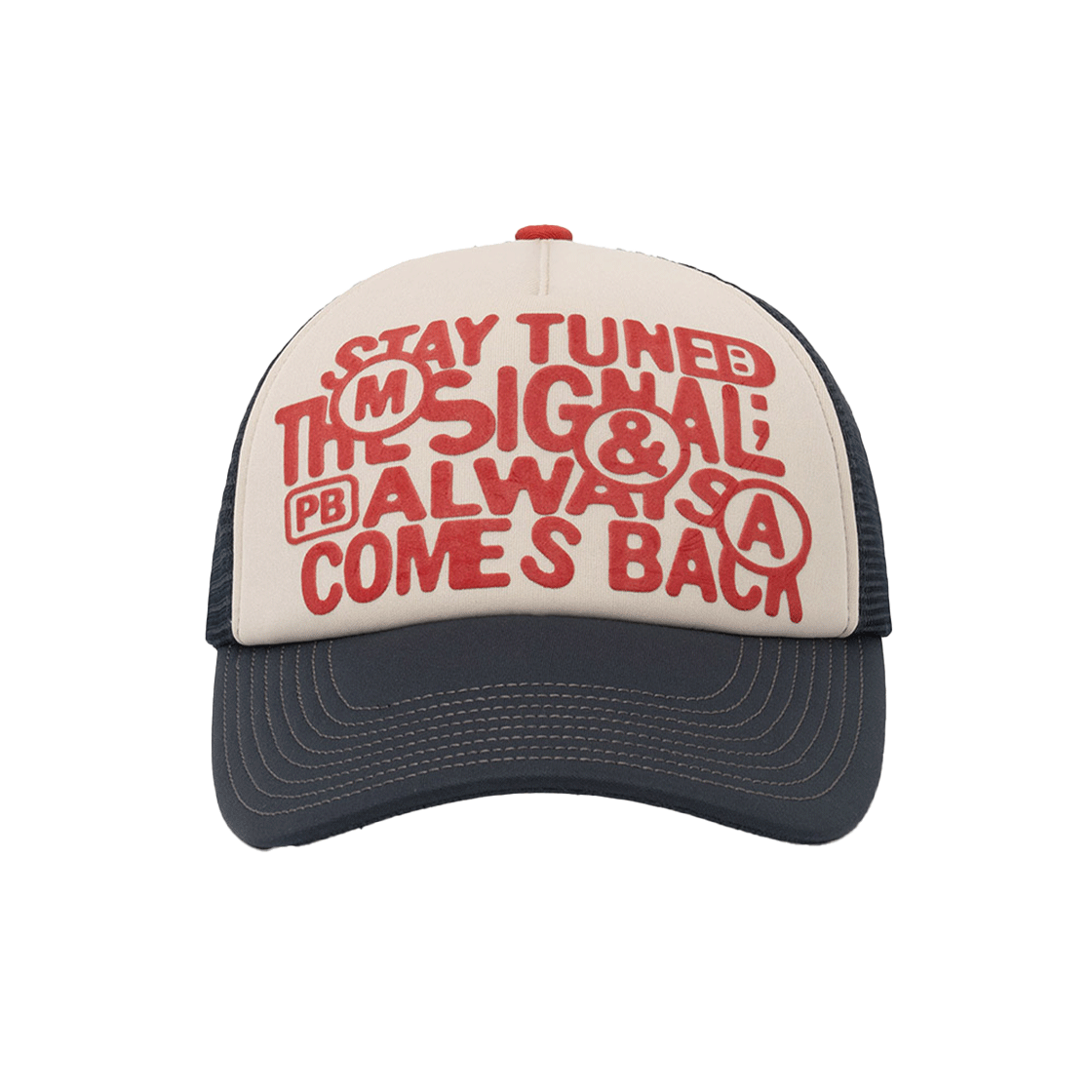 밀로 아카이브 튠 시그널 트러커 캡 네이비(Millo Archive Tune Signal Trucker Cap Navy)