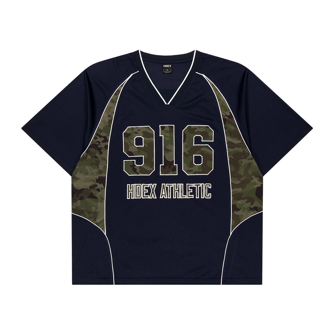 H3AM1MLTS090NV HDEX Camo 916 Block Mesh Short Sleeve Navy