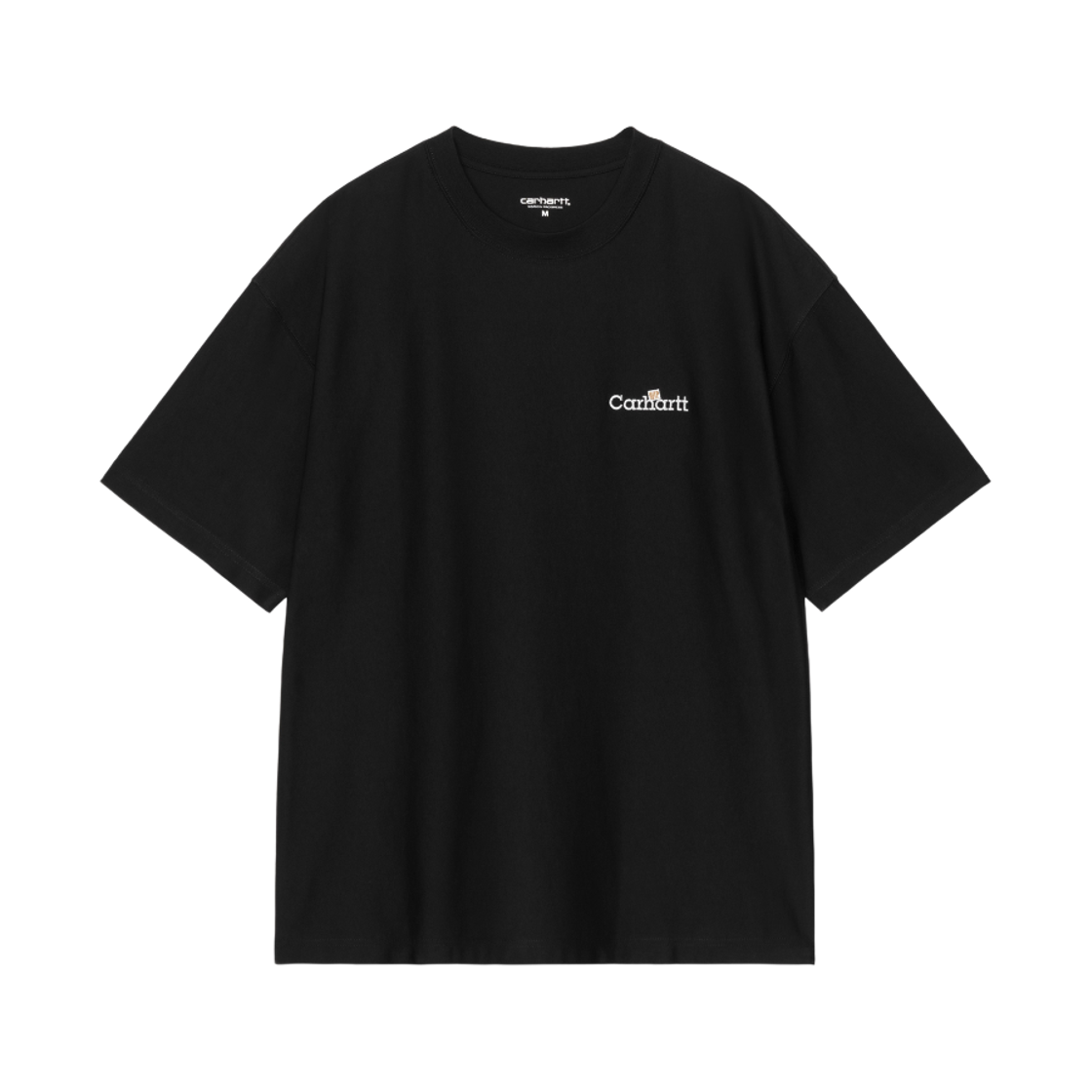 칼하트 WIP 숏슬리브 WIP 라벨 티셔츠 블랙(Carhartt WIP S/S WIP Label T-Shirt Black) - 1