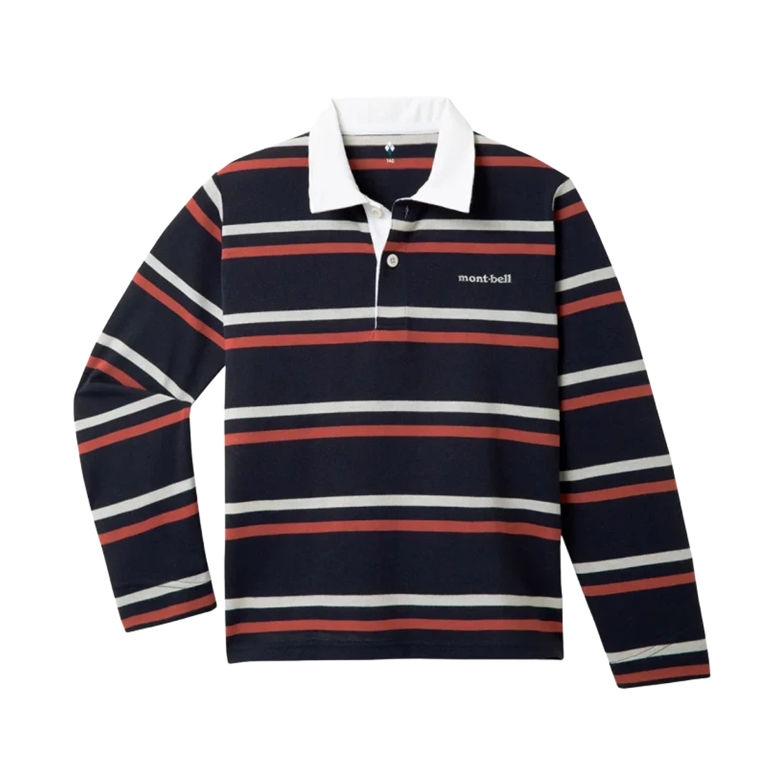 1104914 (Kids) Montbell Wickron Rugger Shirt Navy 23