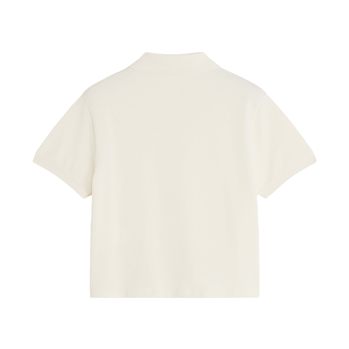 (W) 메종 키츠네 베이비 폭스 크롭 폴로 노블 베이지((W) Maison Kitsune Baby Fox Cropped Polo Noble Beige) - 2