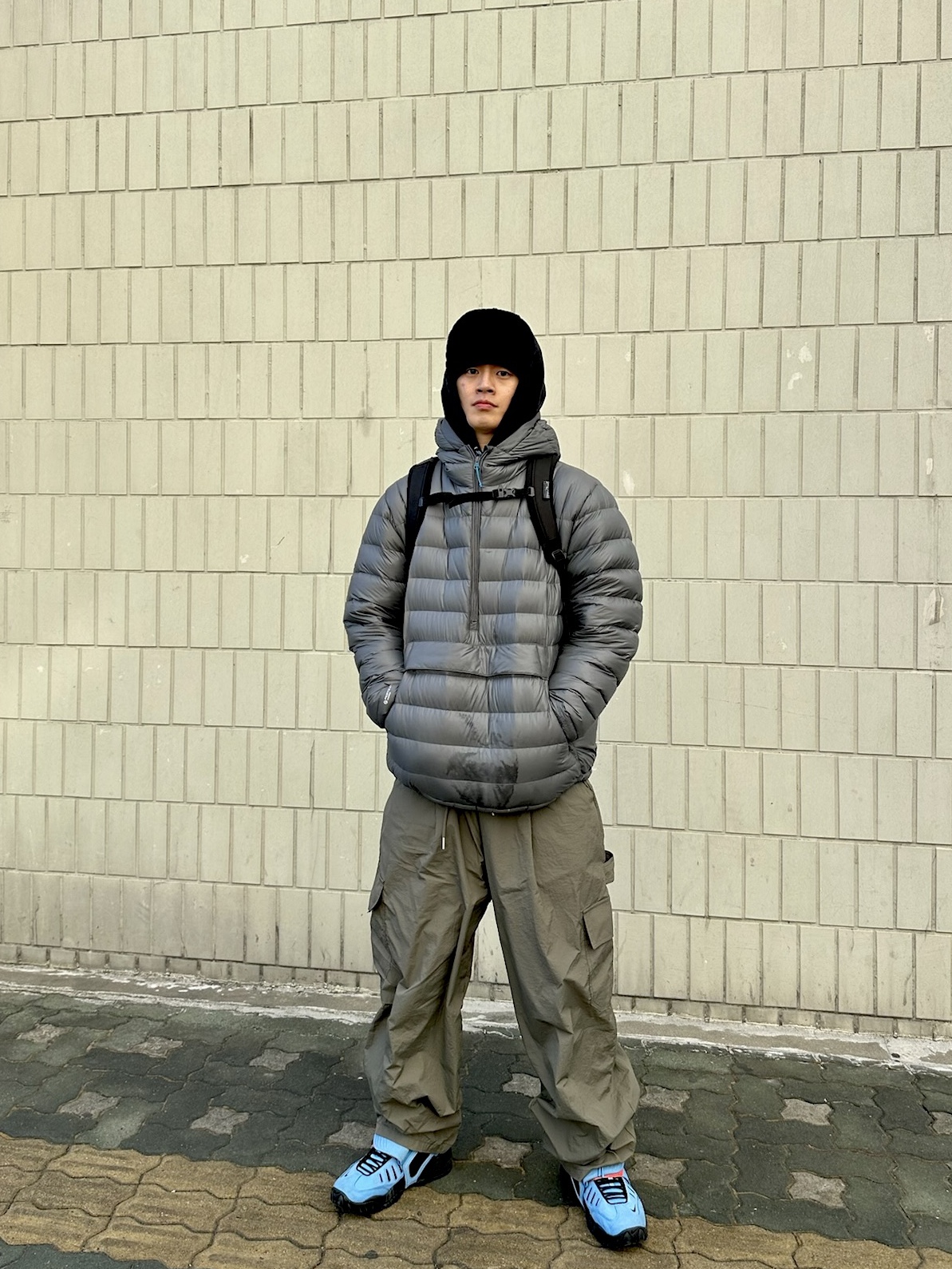 Nike x Ambush Air Adjust Force SP University Blue and Habanero Red 착용 스타일 - 1