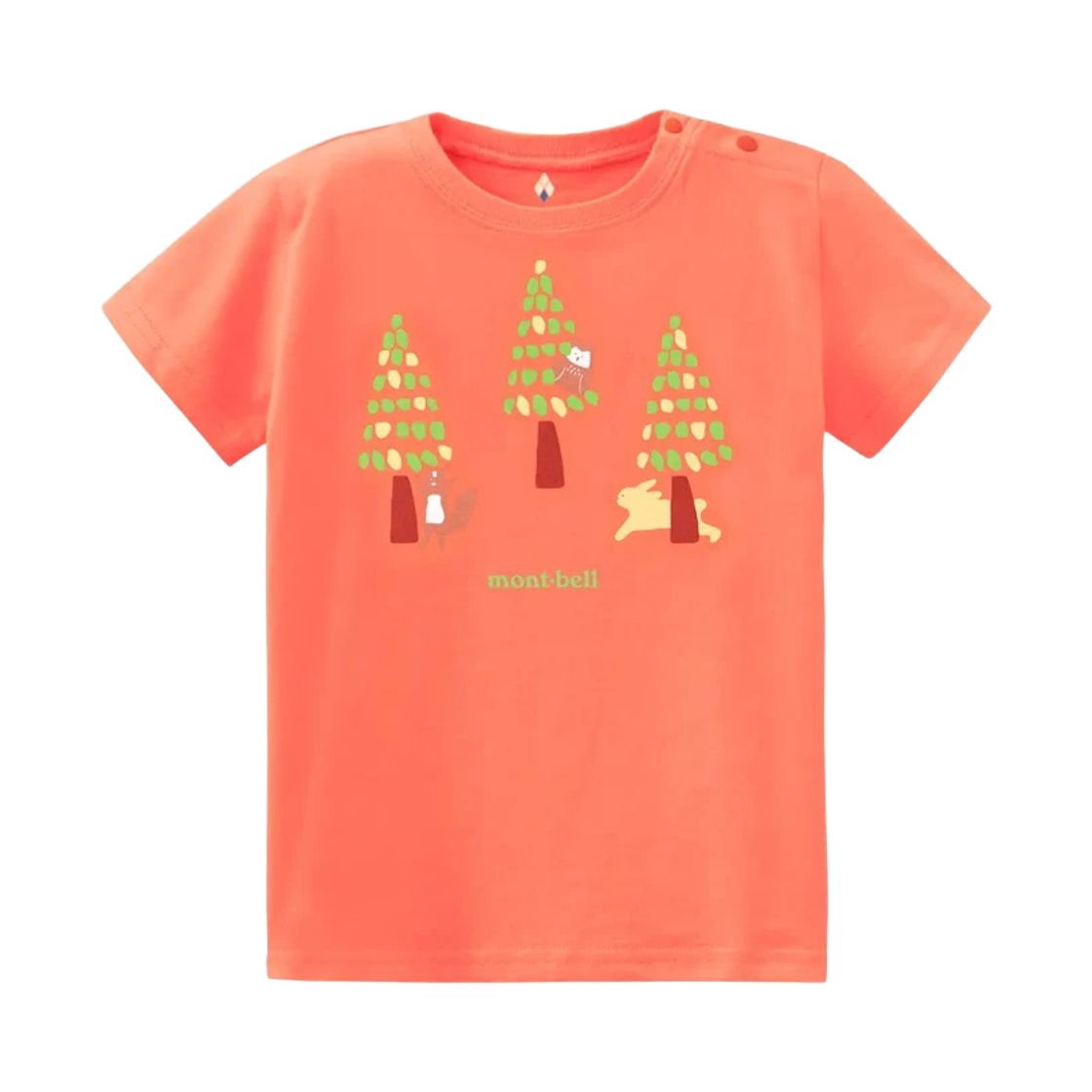 2104604 (Baby) Montbell Cotton Kokodayo T-Shirt Coral Pink
