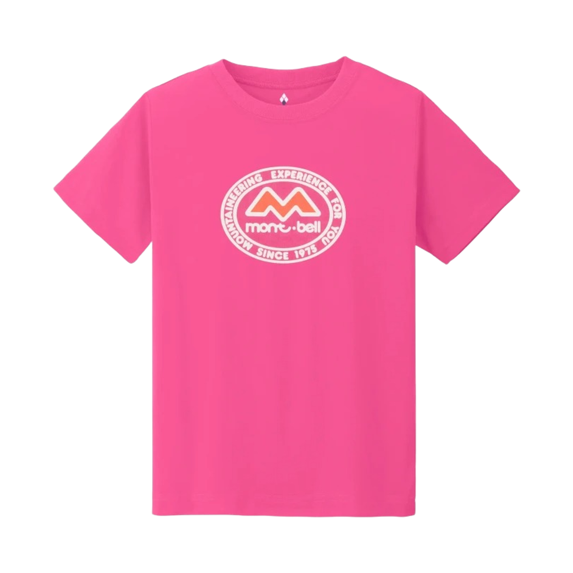 1114019 (Kids) Montbell Wickron M Mark 50th T-Shirt Pink