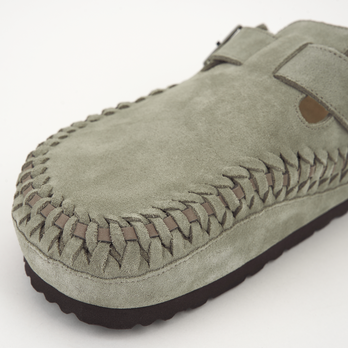 버켄스탁 x 키스 보스턴 브레이디드 스웨이드 레더 토프 - 레귤러(Birkenstock x Kith Boston Braided Suede Leather Taupe - Regular) - 7