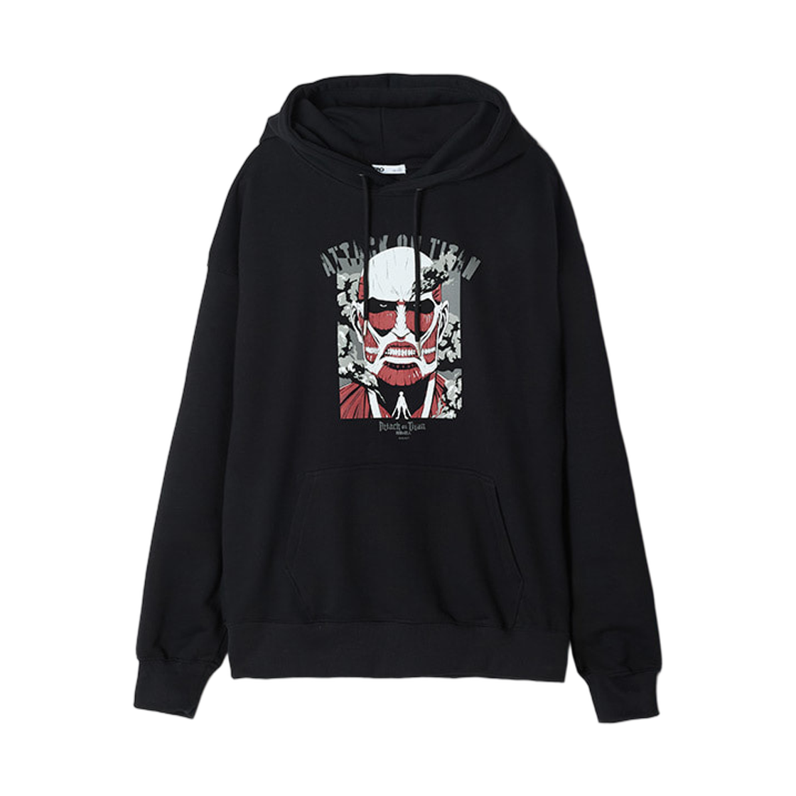 SPMHG23U01 Spao x Attack on Titan Hooded Sweatshirt Red