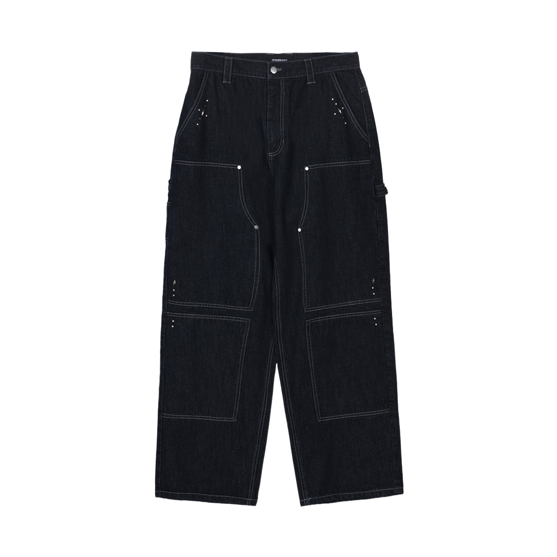 DMNT26SSPT001 Dominant Stud Detail Carpenter Denim Pants Indigo