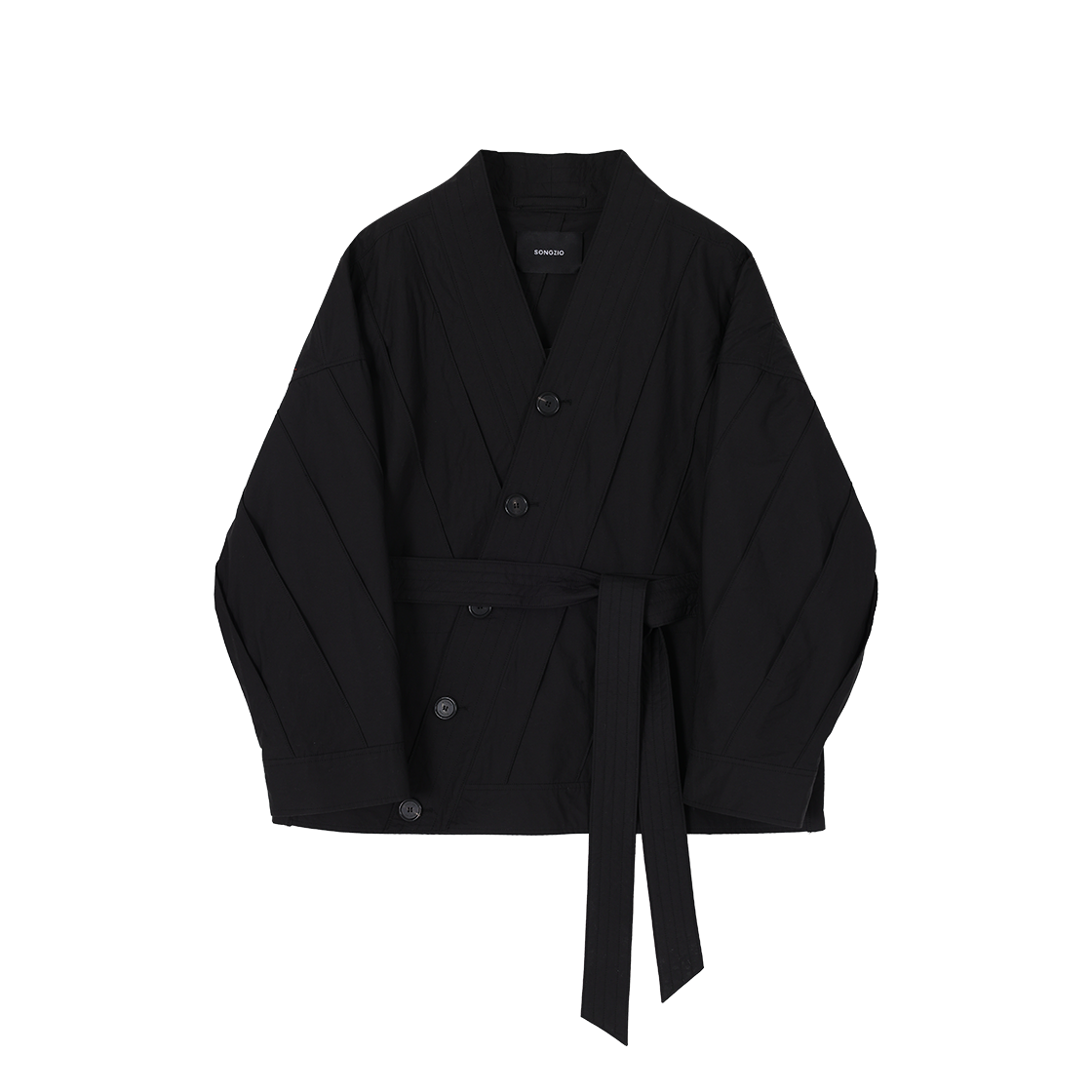SI2JP706BK SONGZIO COLLECTION Bias Cut Robe Jacket Black