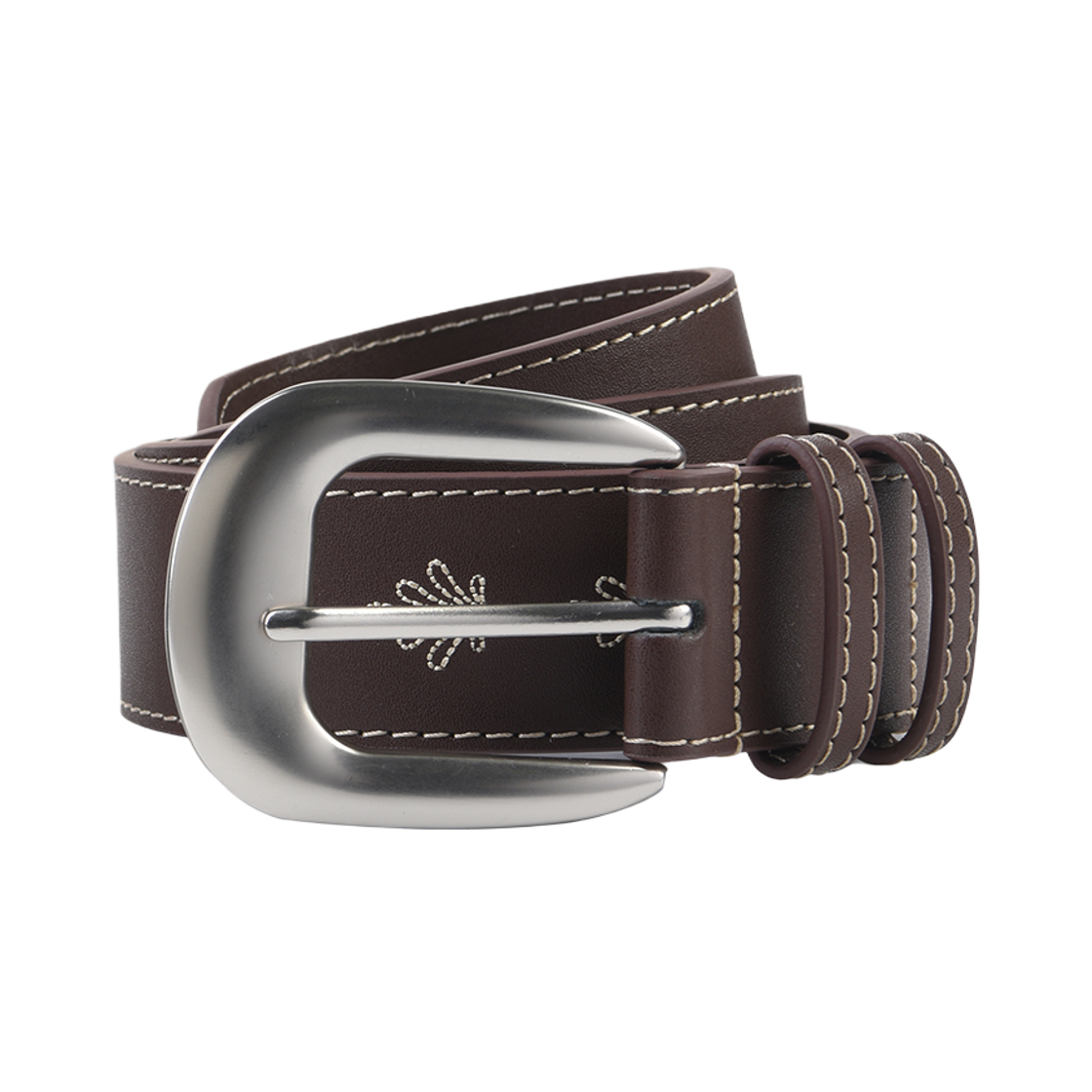 DMNT26SSAC002 Dominant Heritage Embroidery Belt Brown