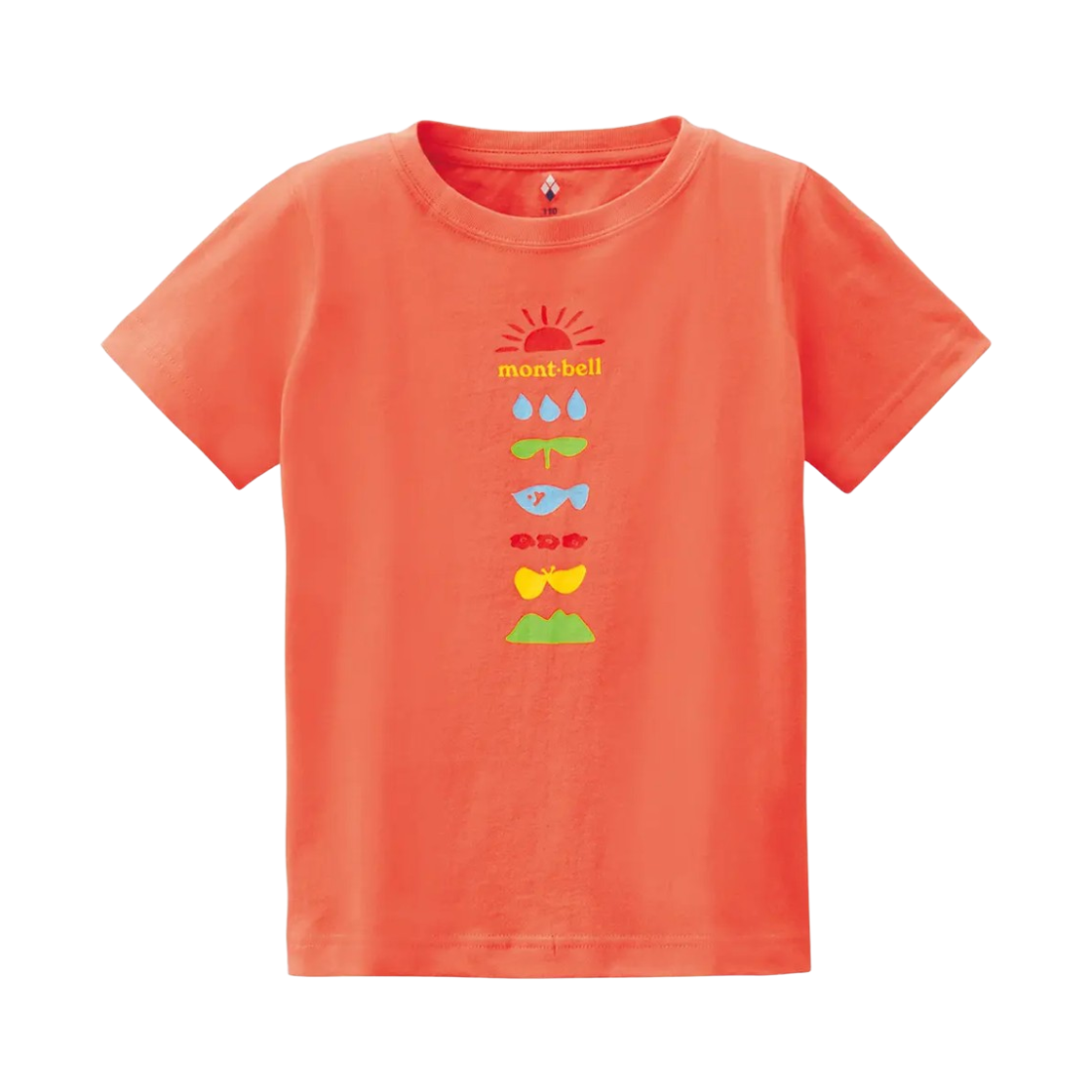2104602 (Kids) Montbell Cotton Natsuyasumi T-Shirt Coral Pink