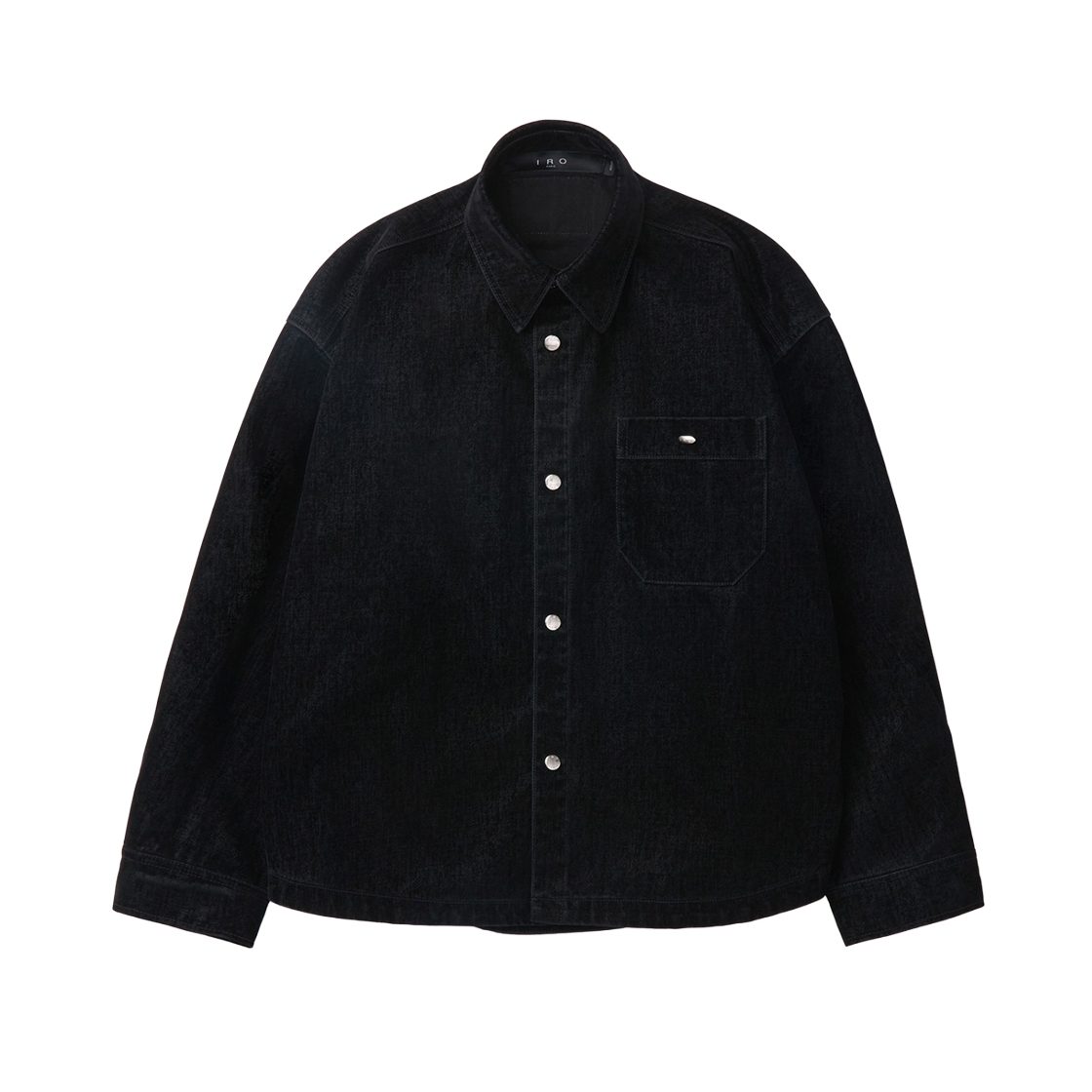 이로 러스터 벨벳 셔켓 블랙(IRO Lustre Velvet Shirt Jacket Black)
