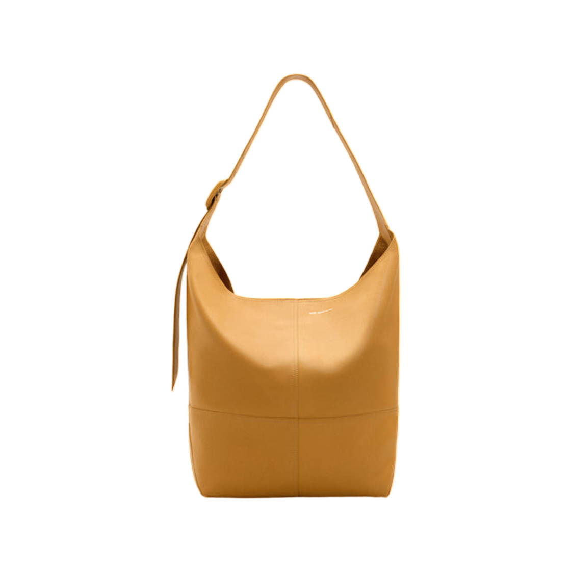 ULL737-AL0137-A086 AMI Yellow Taurillon Leather Etienne Crossbody Bag Honey