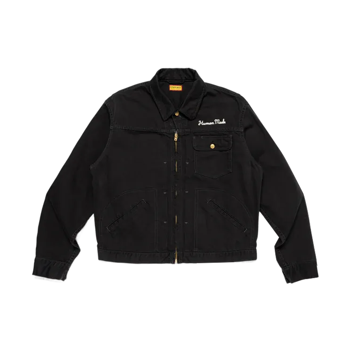 휴먼 메이드 집업 워크 자켓 고베 블랙(Human Made Zip-Up Work Jacket Kobe Black) - 1