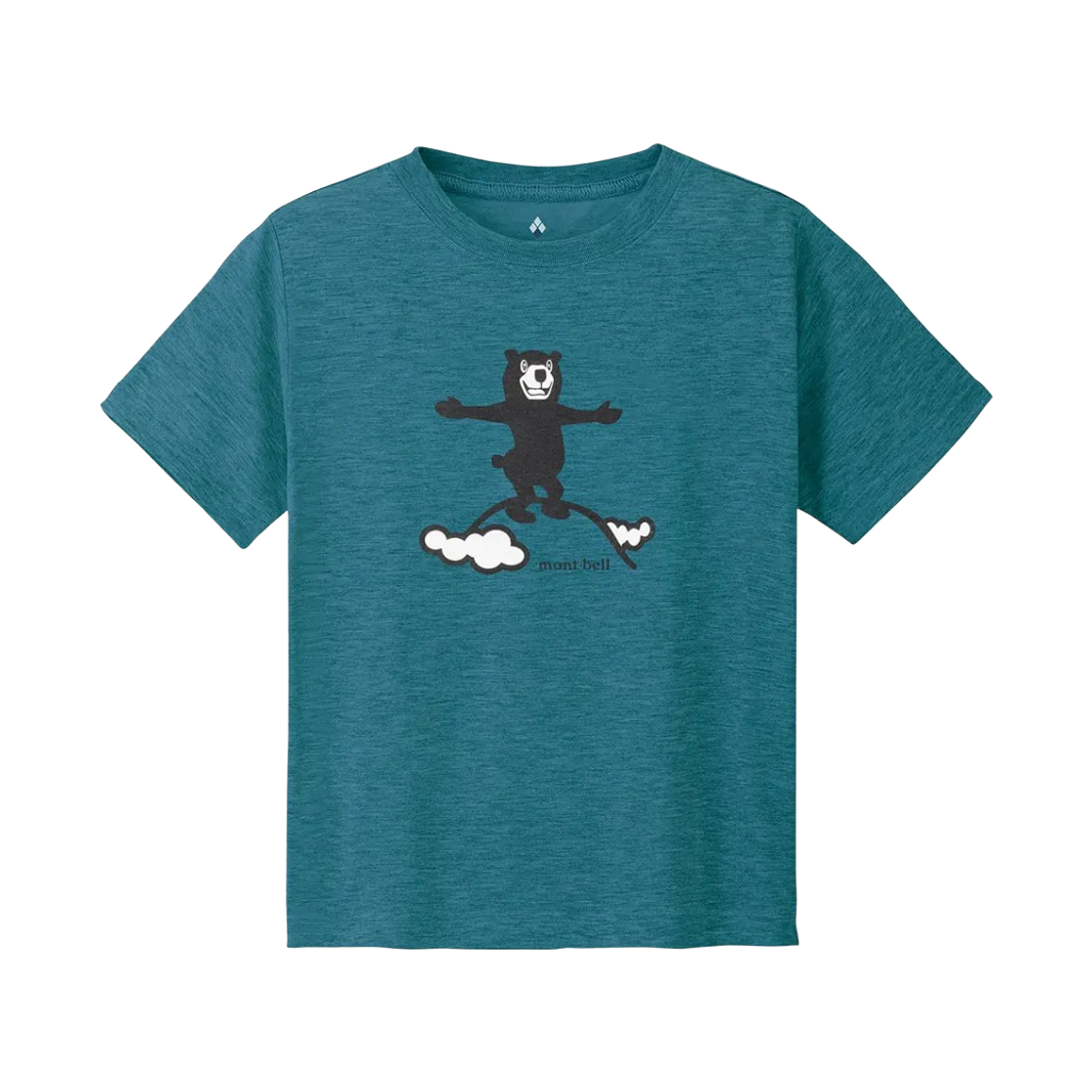 1114804 (Kids) Montbell Wickron Summit T-Shirt Blue Green