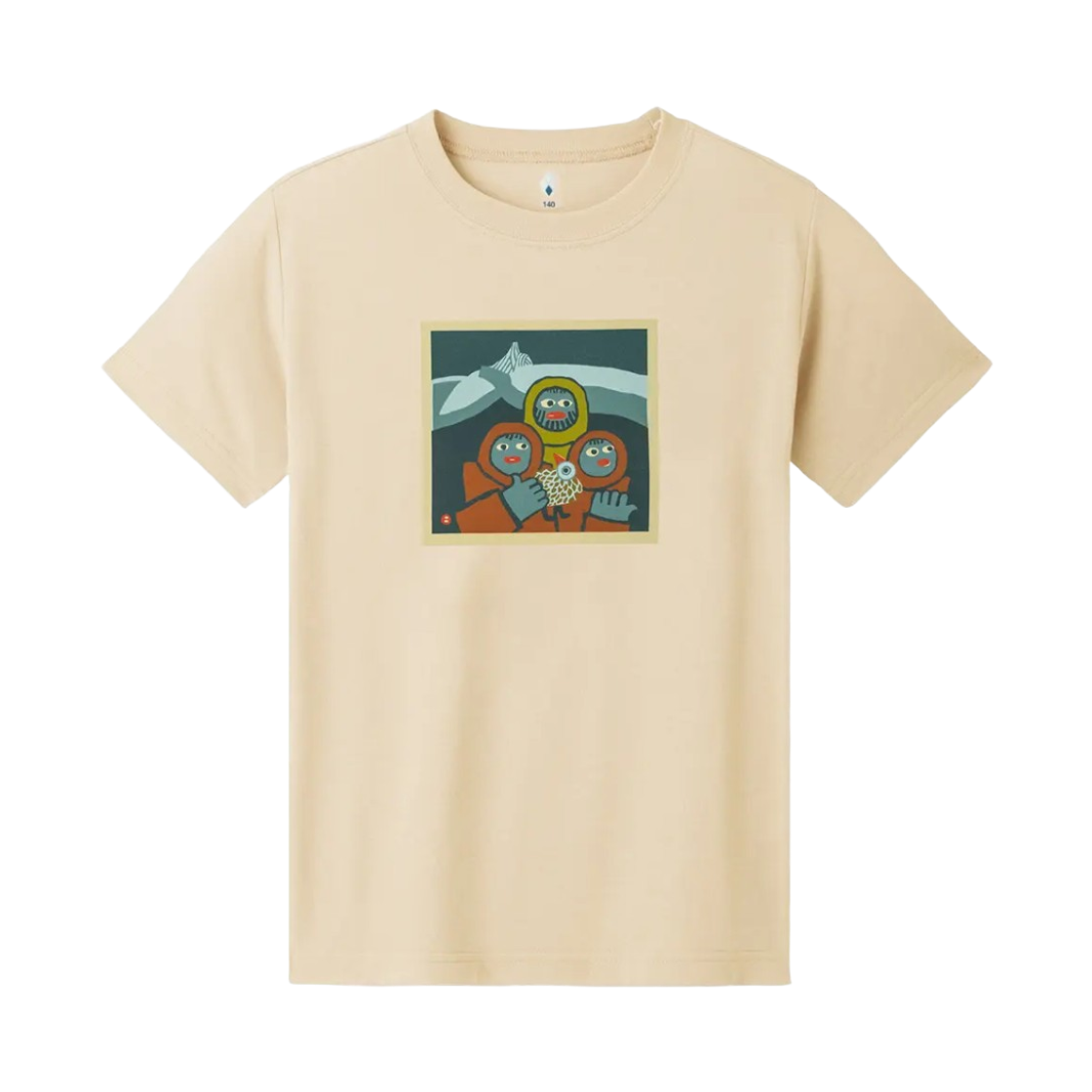 1114801 (Kids) Montbell Wickron Tooi Yama T-Shirt Ivory