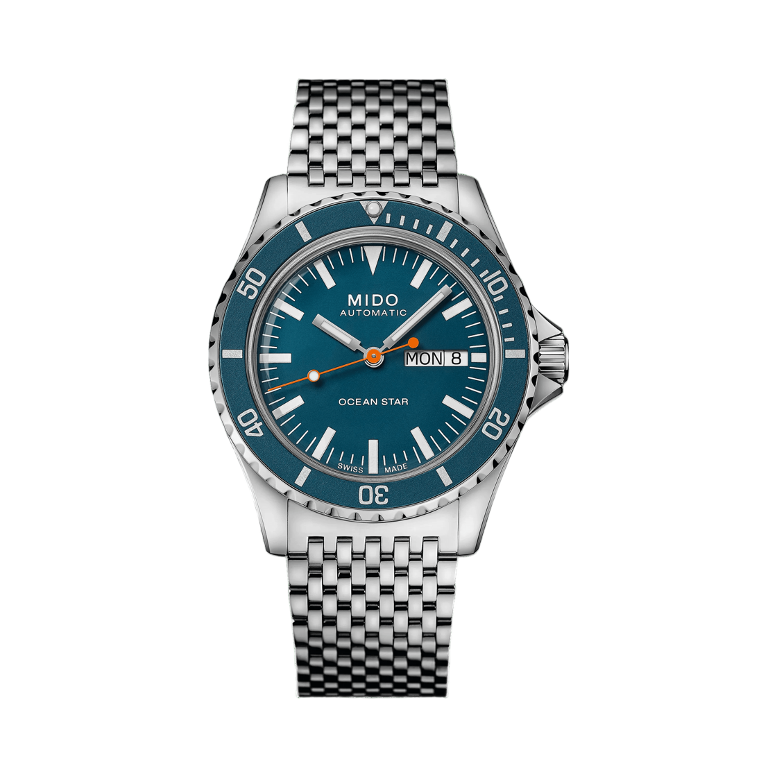 미도 오션 스타 트리뷰트 스테인리스 스틸 블루(Mido Ocean Star Tribute Stainless Steel Blue)