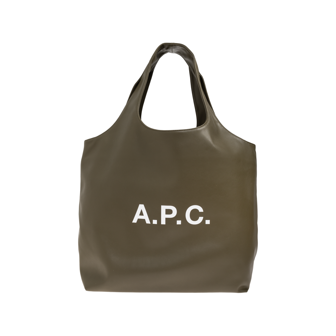 PUAAT-M61565-JAC A.P.C. Ninon Tote Bag Military Khaki
