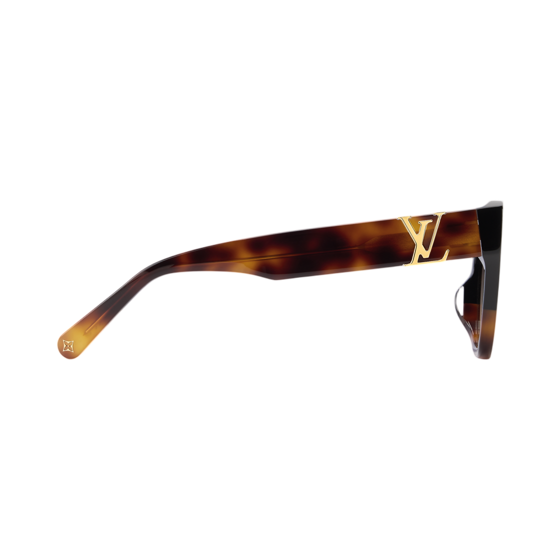 (W) 루이비통 LV 시그니쳐 스퀘어 선글라스 다크 톨토이즈쉘 블랙((W) Louis Vuitton LV Signature Square Sunglasses 
Dark Tortoiseshell Black) - 2