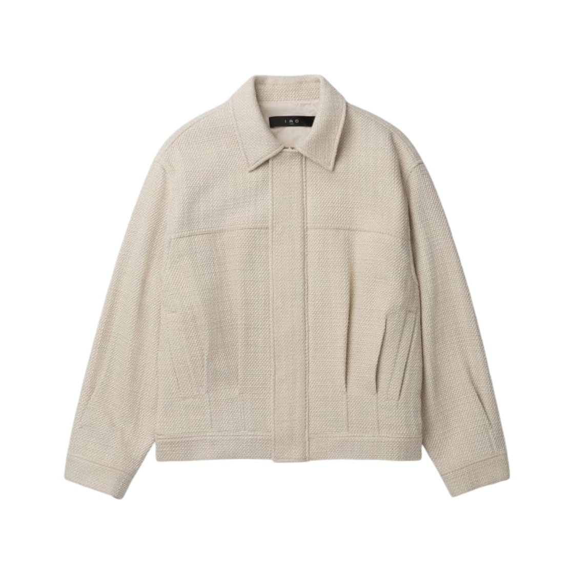 이로 갈레트 트위드 집업 카라 블루종 아이보리(IRO Galet Tweed Zip-Up Collared Blouson Ivory)