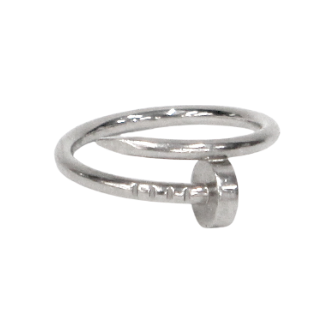 ITF73E9V6Q8K Cartier SM 48 750 White Gold Juste un Clou Ring C-B48611