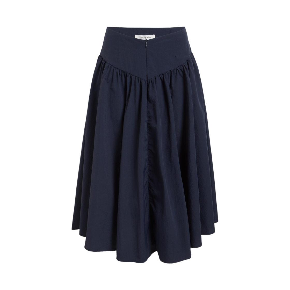(W) 피치 덴 더 데바 미디 스커트 미드나이트((W) Peachy Den The Deba Midi Skirt Midnight)