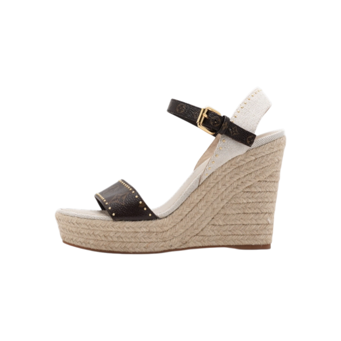ITC2F9PR9I4E Louis Vuitton Monogram Espadrille Wedge Sandals