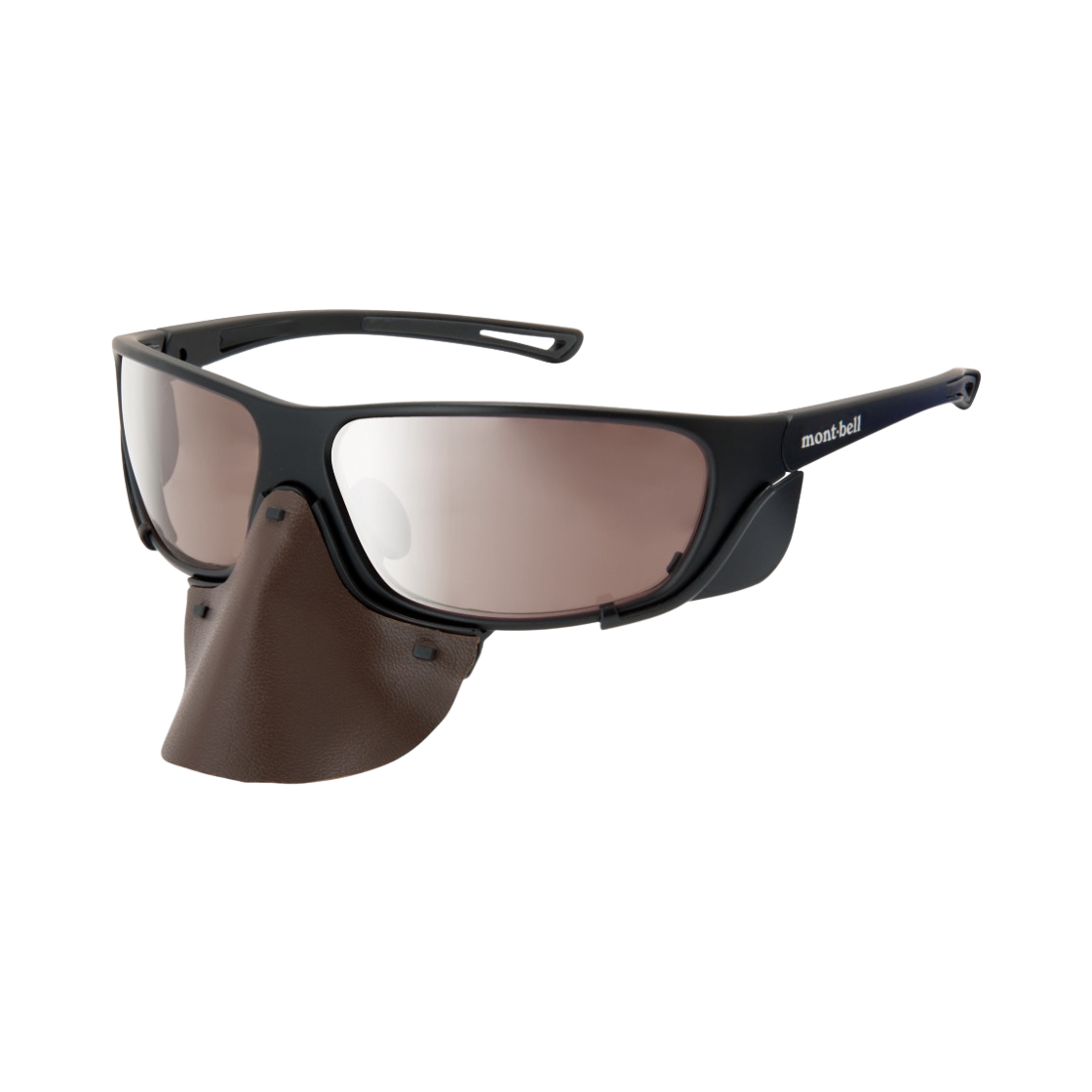 1109250 Montbell Alpine Glasses HD Plus Shields Matte Black Brown