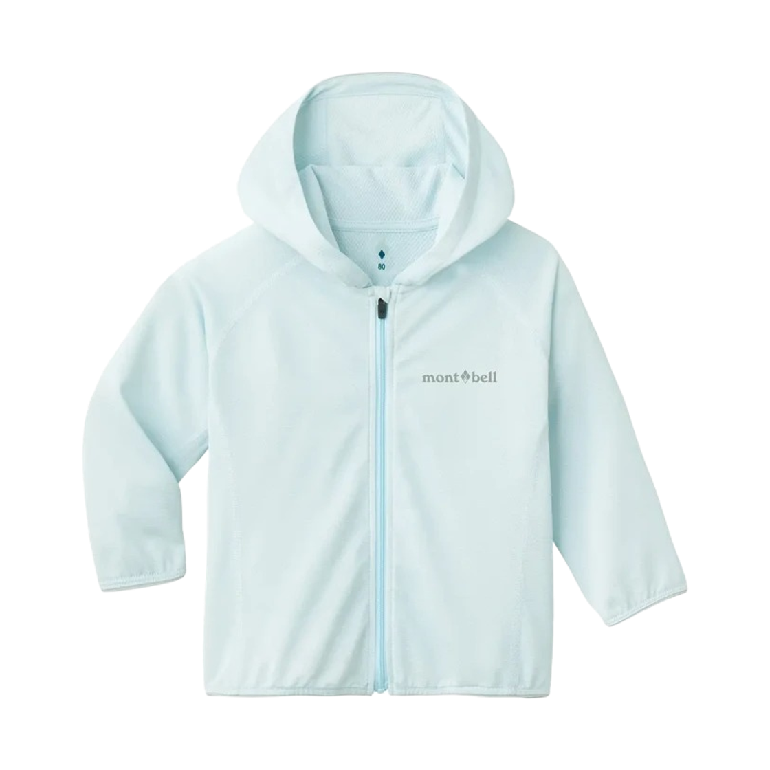 1114640 (Baby) Montbell Cool Full-Zip Hoodie Light Blue