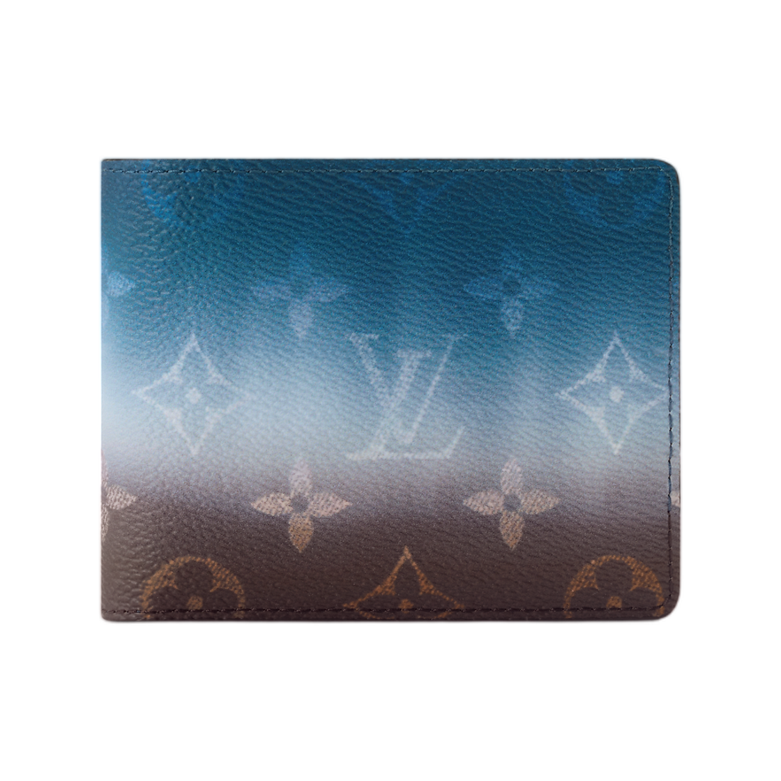 M28006 Louis Vuitton Slender Wallet Blue Monogram Pigment