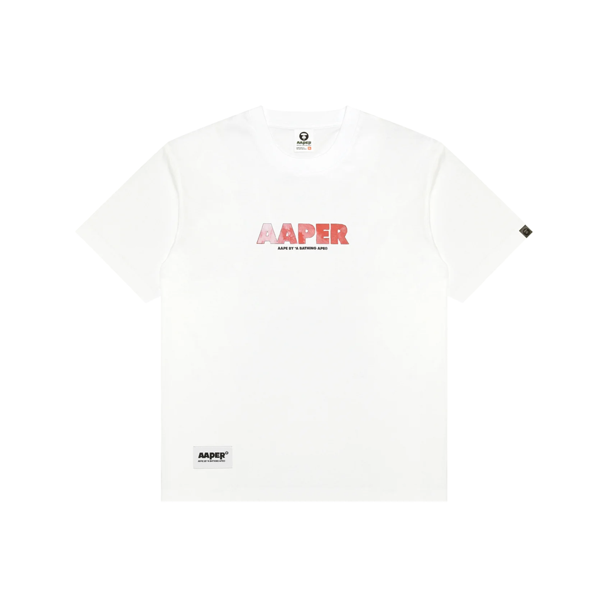 에이프 에이퍼 알도 & 플래닛 티 화이트 - 26SS(AAPE Aaper Aldo & Planet Tee White - 26SS)