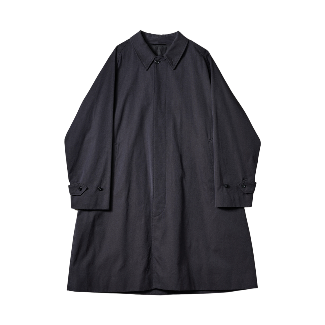 A0KS0000PT9Y Kaptain Sunshine Cotton Covert Gabardine Walker Coat Navy