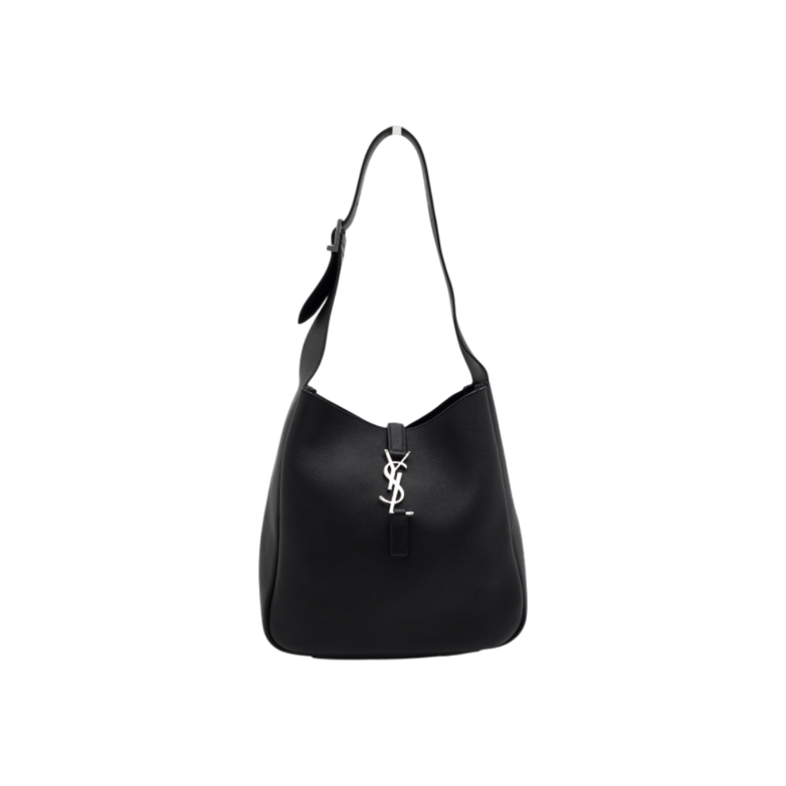 ITGMLF5N384T Saint Laurent Black Grained Calfskin LE 5 A 7 Small Hobo Tote & Shoulder Bag