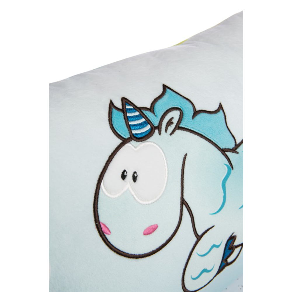 니키 유니콘 아쿠아리오 쿠션 43x25cm([KREAM 단독] NICI Unicorn Aquario Cushion 43x25cm) - 3