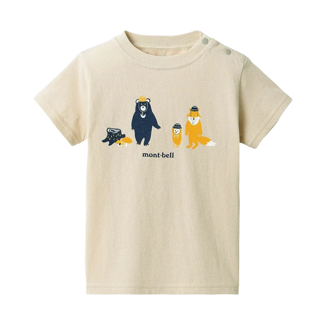 2104663 (Baby) Montbell Cotton Kinoko Mitsuketa T-Shirt Ivory