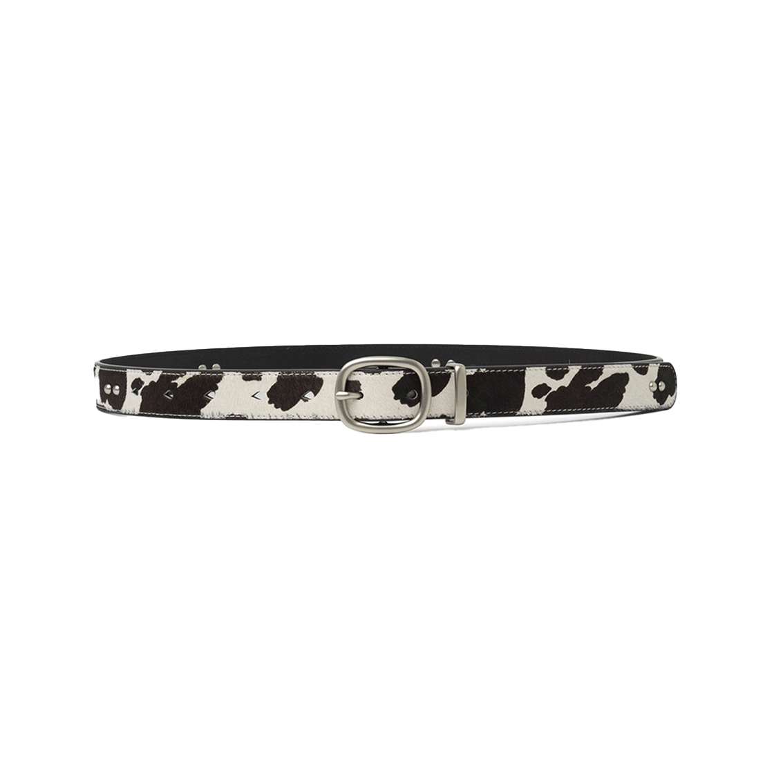 밀로 아카이브 헤어리 카프 스킨 벨트 믹스드 블랙(Millo Archive Hairy Calf Skin Belt Mixed Black)