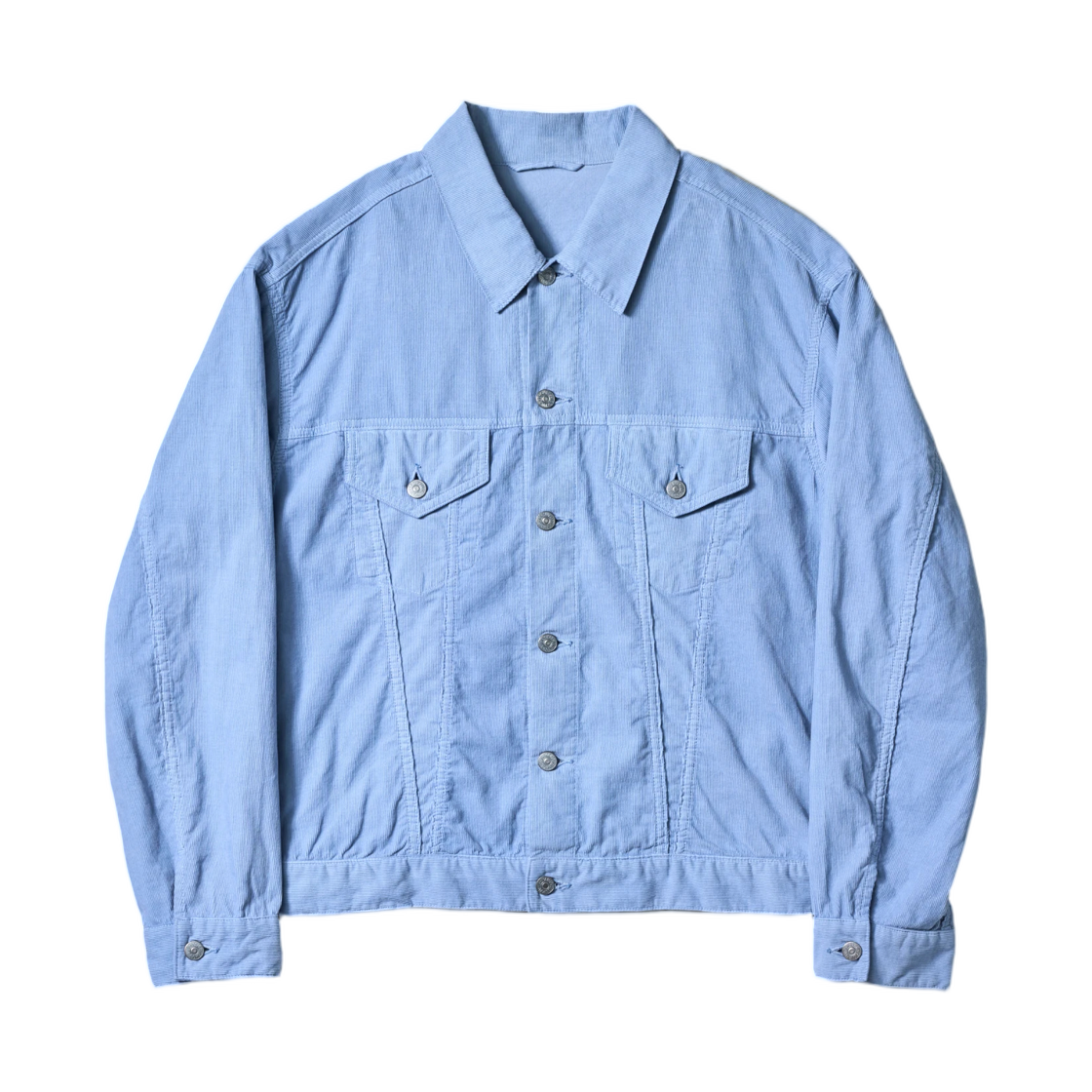 A0KS0000PTW4 Kaptain Sunshine Cotton Corduroy T-3 Jacket Light Blue