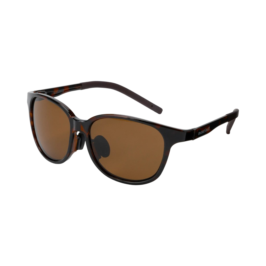 1109262 Montbell Rambler Sunglasses Round PL Brown Brown