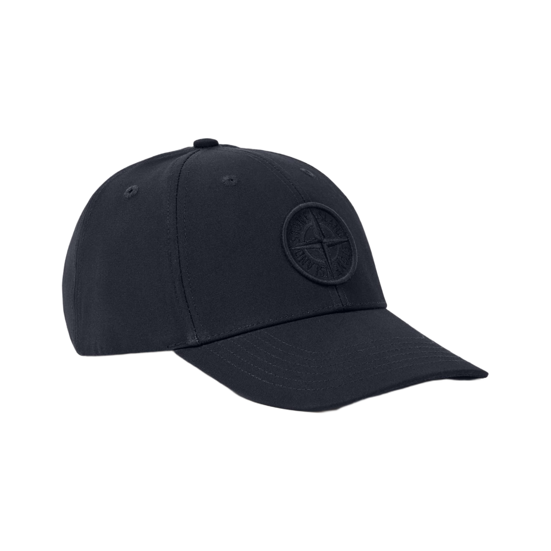 스톤 아일랜드 9100013 코튼 랩스 컴퍼스 자수 베이스볼 캡 네이비 블루 - 26SS(Stone Island 9100013 Cotton Reps Baseball Cap with Compass Embroidery Navy Blue - 26SS) - 1