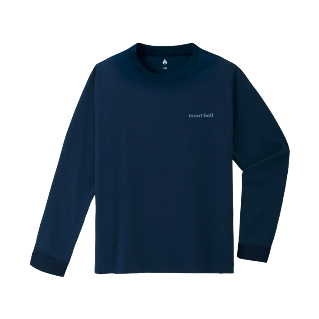 1114900 (Kids) Montbell Wickron Long Sleeve T-Shirt Navy