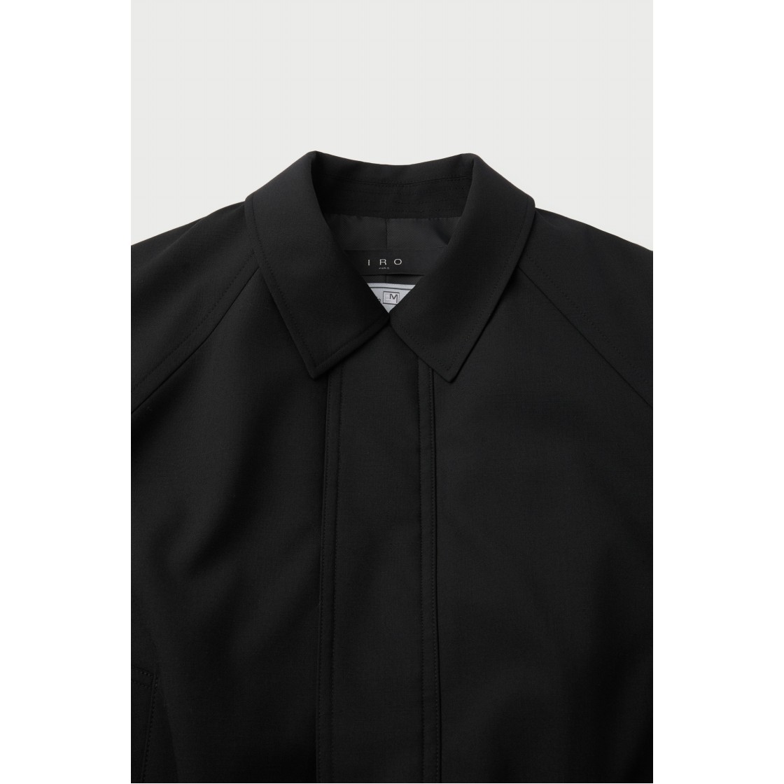 이로 니드 울 크롭 돌먼 집업 블루종 블랙(IRO Nid Wool Cropped Dolman Zip-Up Blouson Black) - 4