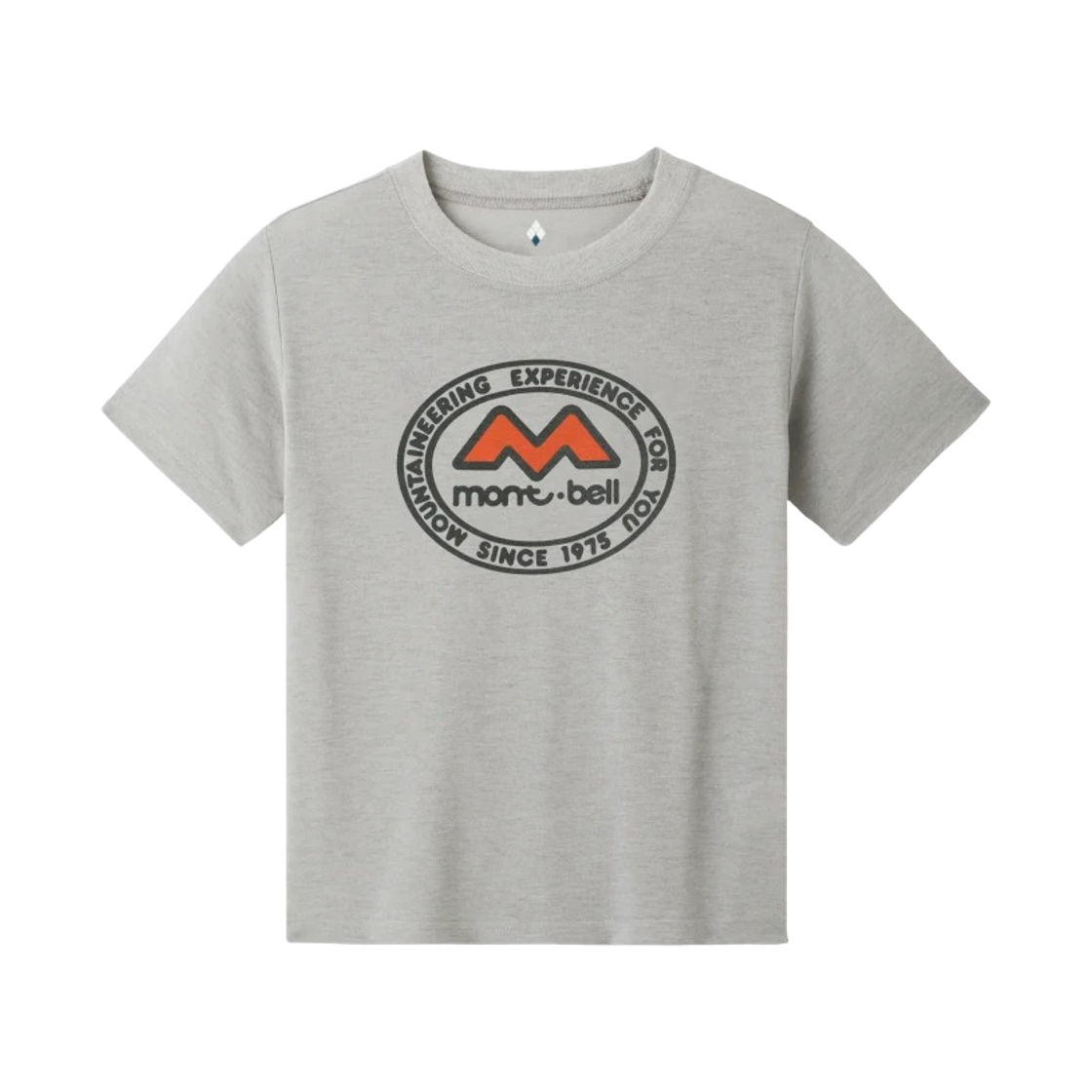 1114020 (Kids) Montbell Wickron M Mark 50th T-Shirt Light Gray